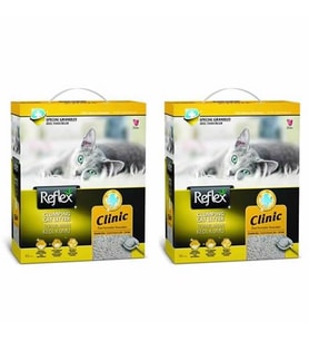 Reflex Klinik Özel Tanecik Hızlı Topaklanan Kedi Kumu 10 Lt 2'Li Set