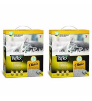Reflex Klinik Özel Tanecik Hızlı Topaklanan Kedi Kumu 10 Lt 2'Li Set