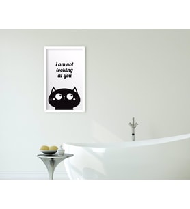 BK Home Banyo Dekoratif Ahşap Beyaz Çerçeveli Tablo-28