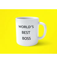 Worlds Best Boss Dünyanın En İyi Patronu Baskılı Kupa Bardak