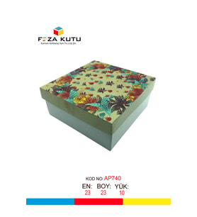 23x23x10 Hediyelik Kutu Kraft Kutu Karton Kutu YIlbaşı Kutusu Pasta Kutusu Kargo Kutusu (10 ADET)