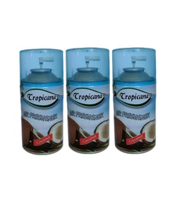 Tropicana Air Freshener Bahar Oda Kokusu Coconut Hindistan Ceviz Otomatik Spreyi 260 Ml X 3 Adet