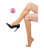 Mulvxbrf Brf02 6 Adet Fit Dizaltı Çorap 15 Denye 57 Ten (Mulvix)