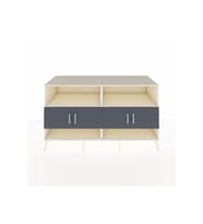 Kronos Konsol 4 Raflı 4 Kapaklı 176x59x99 Aytaşı-Antrasit