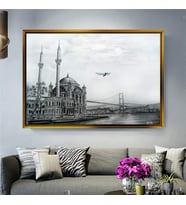 Altın Çerçeveli dekoratif tablo a551 (Gold)