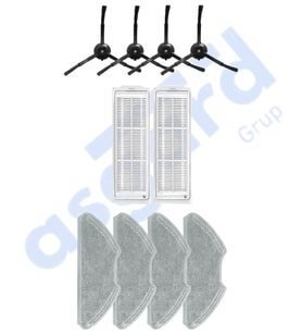 Xiaomi Mop 2 Pro (MJST1SHW) -Mop 2 Lite Uyumlu 4 Yan Fırça 2 Filtre 4 Mop PKT-iasgf0000407