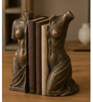 2'li Nü Roma Heykeli Kitap Tutucu Kitaplık Dekoru Book Nook