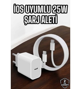 Şarj Aleti İOS 15/15 Pro Max Uyumlu Şarj Adaptörü ve Kablosu