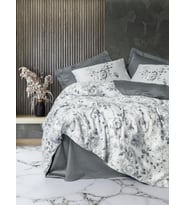 Cotton Box Moale Gri Saten Nevresim Takımı Çift Kişilik