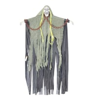 Halloween Zincirli Çığlık Atan Yeşil İskelet Dekor Süs 1 Adet