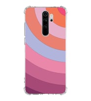 Xiaomi Redmi Note 8 Pro Köşe Korumalı Antişok Kapak Renk Cümbüşü Tasarımlı Şeffaf Silikon Kılıf
