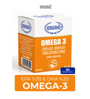 ERSAĞ Omega 3 Takviye Edici Gıda 80 Kapsül