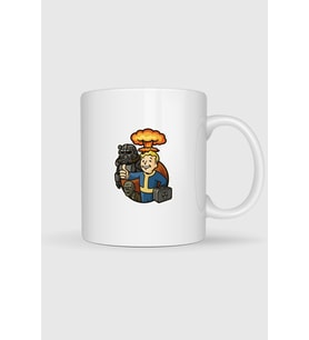 Fallout Sticker Tasarımlı Kupa Bardak
