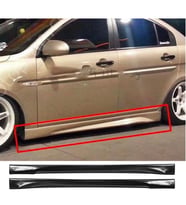 Kia Cerato Yan Marşpiyel Seti Plastik 2 Adet Mat Siyah karlık+ek+bodykit