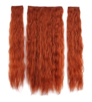 Fiber Sen Kabarık Daalı Yarım Ay + 2 Yan Çıt Çıt / Bakır
