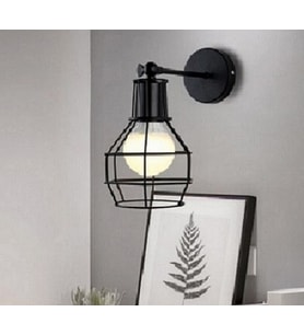 RİOLİGHT RETRO HAREKETLİ BAŞLIK KAFES METAL APLİK (Siyah - Beyaz)