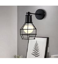 RİOLİGHT RETRO HAREKETLİ BAŞLIK KAFES METAL APLİK (Siyah - Beyaz)