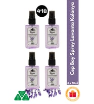 Lavanta Kolonyası 4’lü Sprey Set  Ferahlatıcı ve Rahatlatıcı Koku - 4x50 ml