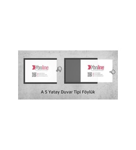 A5 Yatay Duvar Tipi Kendinden Yapışkanlı Föylük