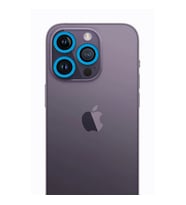Apple İphone 13 Pro Max Neon Fosforlu Kamera Lens - Mavi