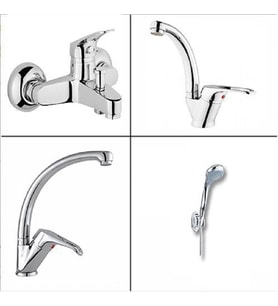 ARÇE Banyo + Evye + Lavabo Bataryası + Duş Takımı