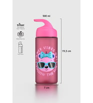 Renga Moly Desenli 500 ml Pipetli Tritan Çocuk Matara 912131 Pembe
