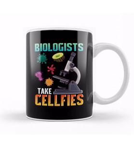 Cute Biologists Take Cellfies Selfies Biology Pun Kupa Bardak Porselen