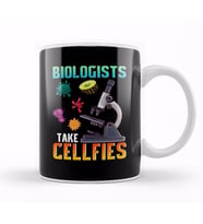 Cute Biologists Take Cellfies Selfies Biology Pun Kupa Bardak Porselen