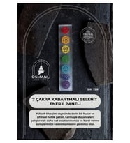 7 Çakra Kabartmalı Selenit Enerji Paneli (S.K. 228)