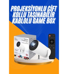 Projeksiyon Cihazı Video Oyun Konsolu 8 Gb Hafıza Lcd Ekran Kumandalı
