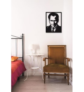 Atatürk Duvar Tablosu 2 ADET Mustafa Kemal Atatürk Duvar Tablosu (Siyah - Beyaz)