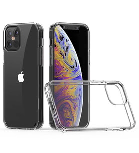 Apple iPhone 12 Pro Max Kılıf Full Şeffaf Sararmaz Kapak (Renksiz)
