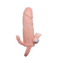 Brave Man  ve Klitoris Uyarıcılı Realistik Penis Kılıfı