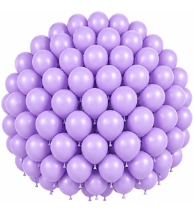 Lila Renk Lateks Pastel Balon (30 cm) - 100 Adet