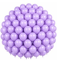 Lila Renk Lateks Pastel Balon (30 cm) - 100 Adet