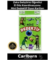 Özel Eğitici Zeka Geliştirici Öğretici Eğlence Aile 55 Parça Mini Dedektif Hayvanlar Oyun Kartı