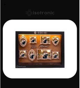 İsotronic Kişiye Özel Fotoğraf Çerçevesi – Biz Müzesi Taba Amber Led