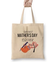 Mathers Day 2021 OUR FURST MATHER'S day TOGETHER Bez Çanta Uzun Saplı