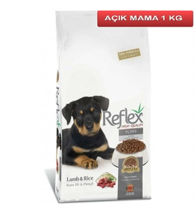 Reflex Puppy Lamb Kuzu Etli Yavru Köpek Maması 1 Kg AÇIK