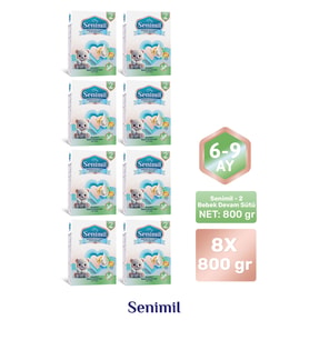 SENIMIL 2 BEBEK SÜTÜ 800 GR (6-9 AY) 8 Lİ AVANTAJ PAKETİ