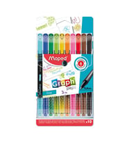 Maped Graph'Peps Fineliner Kalem 0.4mm 10 Renk 749050