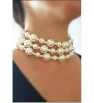 İNCİLİ ÇOKLU CHOKER KOLYE 