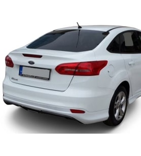 🚘 Ford Focus 3 Sedan Makyajlı / Makyajsız Arka Ek (Plastik) – Dayanıklı ABS Malzeme, Sportif ve Şık Tasarım, Kolay Montaj (Standart)