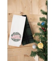%100 Pamuk İkili 40x66 cm Desenli & Nakışlı Hediyelik Havlu Seti Baveno (03)