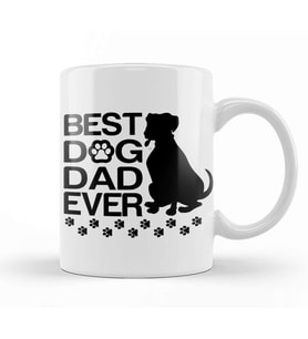 Best Great Dane Dad Ever Best Dog Dad Kupa Bardak Porselen
