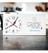 Grafik Tasarımcısına Hediye Şık Masa Saati