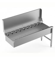Electrolux Professional Derin Hazneli Ve Sırtlı Kısa Silindirli Konveyör, 1600 Mm HSSRDB16SB