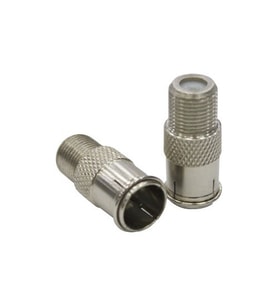 Cablemaster F Quick Konnektör 10 Adet (Gümüş)
