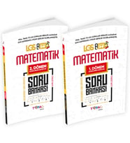 2024 8.Sınıf LGS MATEMATİK 2li Set Dijital Çözümlü Soru Bankası Topaç Yayınları
