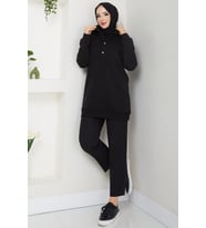 Çıkarılabilir Kapüşonlu 3 İplik Şardonlu Sweatshirt Antrasit